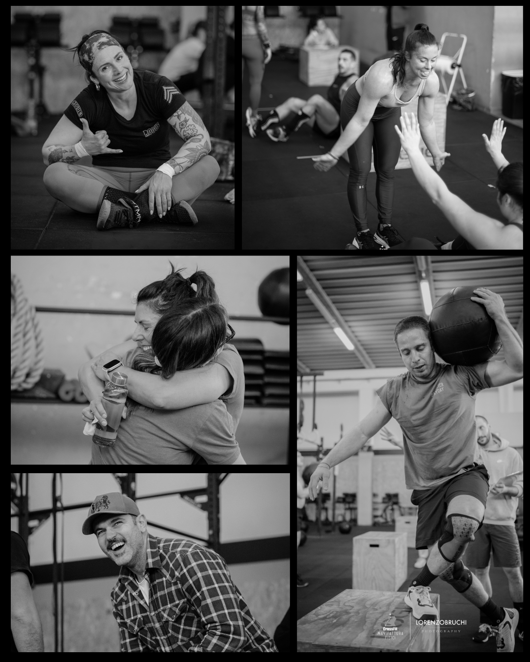 Atleti e coach di CrossFit Manifattura Fisici durante le classi
